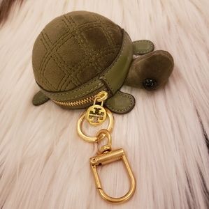 Tory Burch turtle bag charm/coin pouch/ key fob/